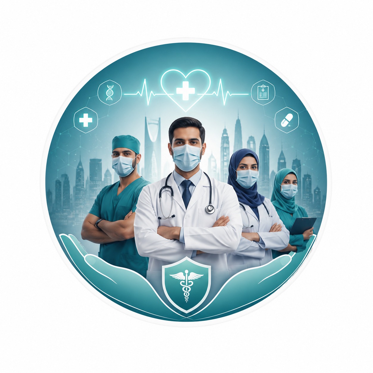 لوحة ذكاء اصطناعي للرعاية الصحية وتحليل بيانات المرضى